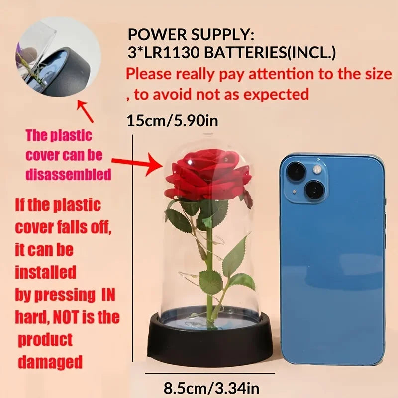 Wedding Birthday Valentine Day Gift Eternal Rose Flower Colorful