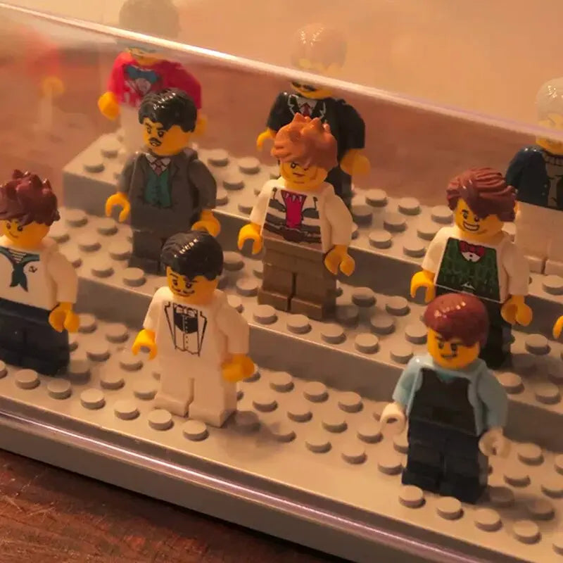 Building Blocks Mini Figure Display Cabinet Compatible with Lego