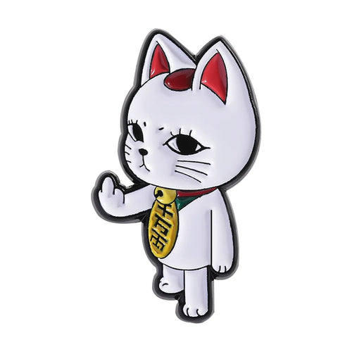 Turbo Granny Cat Spying Enamel Pins Cartoon Anime Characters Cat