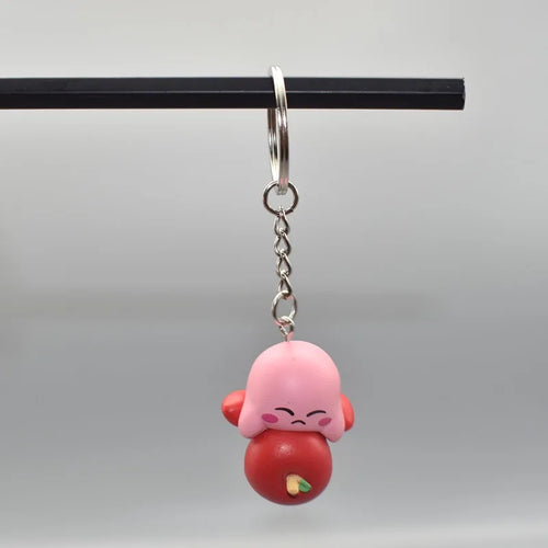 6 Models Super Cute Kawaii Kirby Figures Keychain Portable Popular