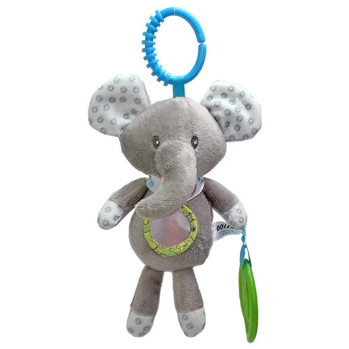 Soft Giraffe Zebra Animal Handbells Rattles Plush Infant Baby