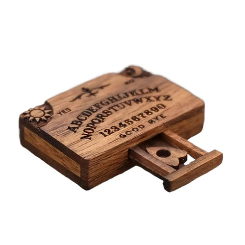 Mini Ouija Board Retro Miniature Spirit Board With Drawer Wooden
