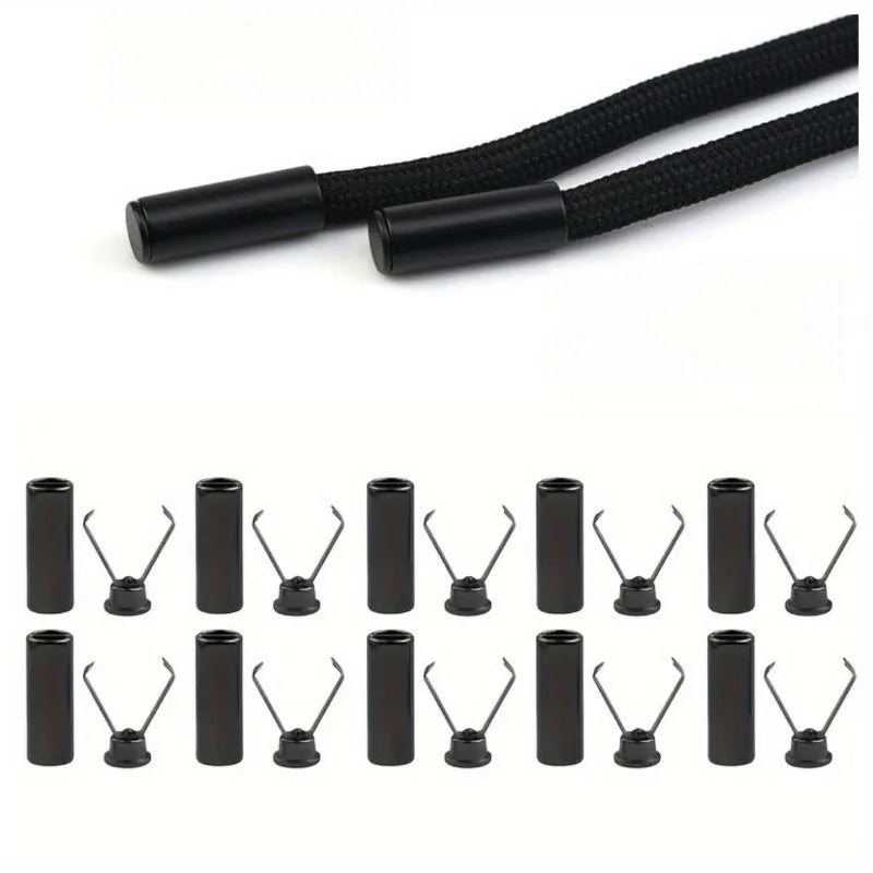 10pcs Heavy Duty Cord Locks Adjustable Metal Clips Secure Fastening
