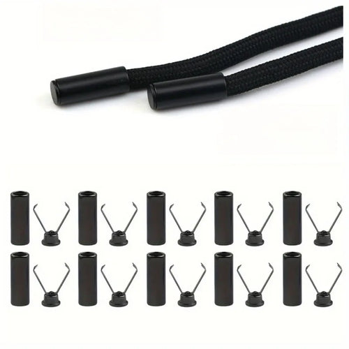 10pcs Heavy Duty Cord Locks Adjustable Metal Clips Secure Fastening