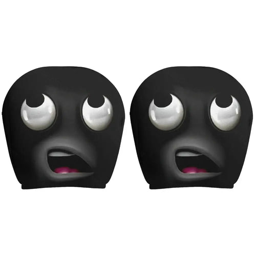 2PCS Cute Big-Eyed Cartoon Car Headrest Covers Universal Fit for Cars