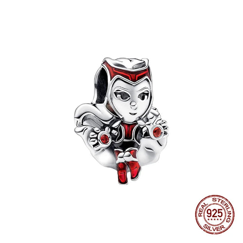 New S925 sterling silver Disney Mickey Mouse pendant bead suitable Fit