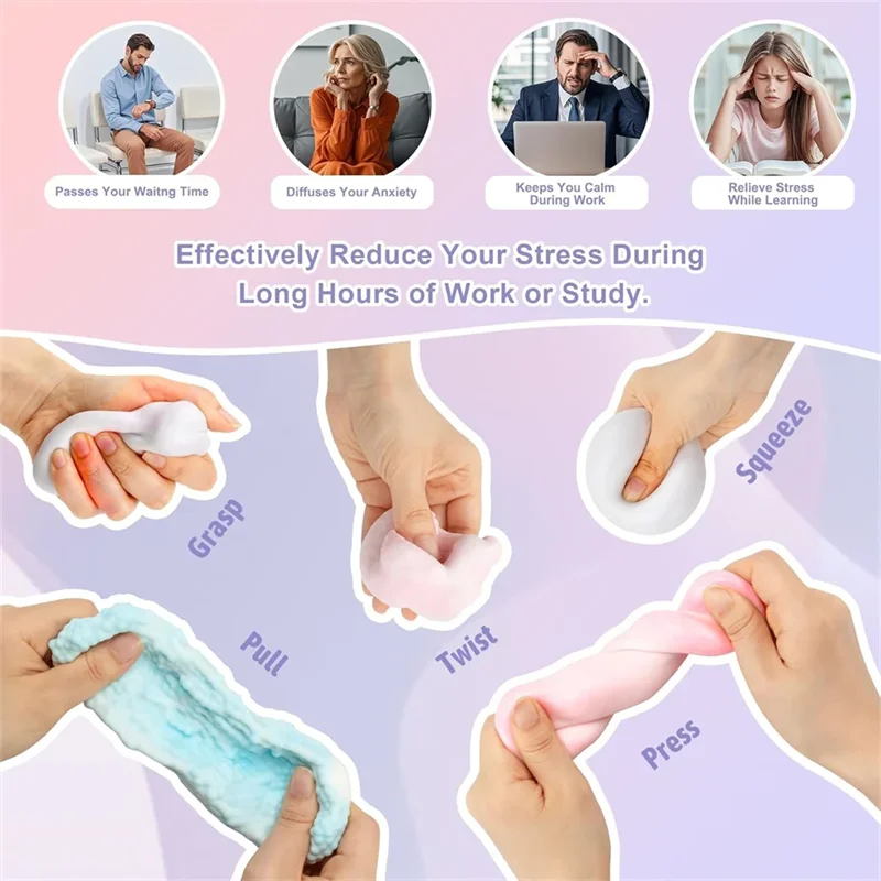 Shapeable Vacuum Squishies Sand Ball Grape Stress Ball Stress Relief