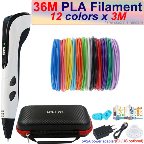 New Children's 3D Pen 3D Printing Pen with LCD Screen 200M PLA and