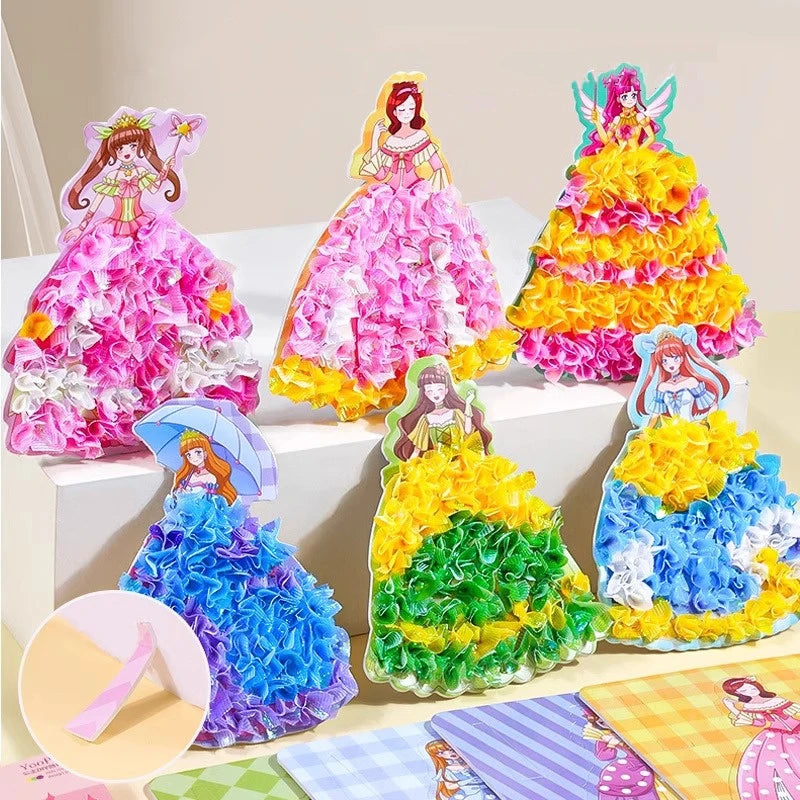 Children's Fabric Art Craze Poke Drawing Craft Toys Creative Puzzle