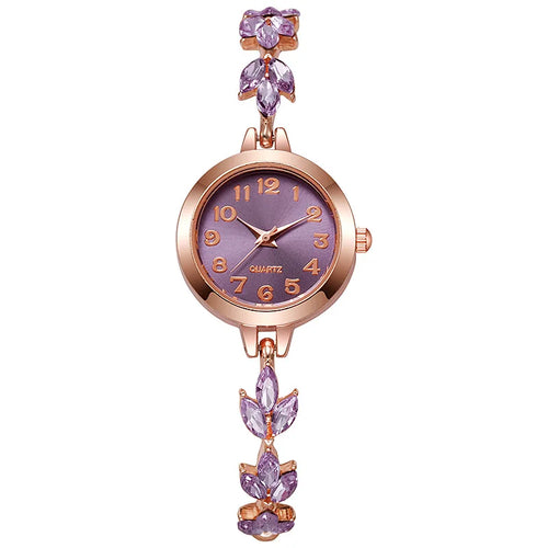 Elegant Women Watches Luxury Rhinestone Bracelet Bracelet Quartz Watch
