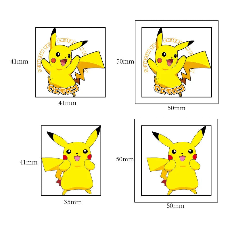 20PCS Pokemon Temporary Tattoo Stickers Children Pikachu Sticker Funny