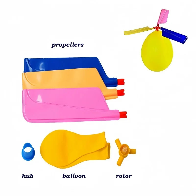 5PCS Propeller Balloon Helicopter Toys Children's DIY Balloon with