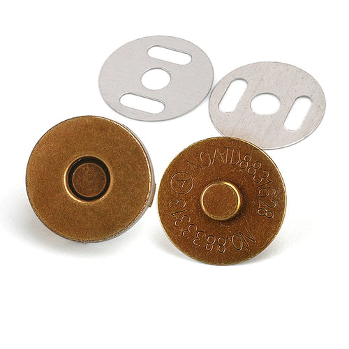 10 Pcs/Pack 14-18MM Magnetic Snap Fasteners Clasps Buttons Handbag