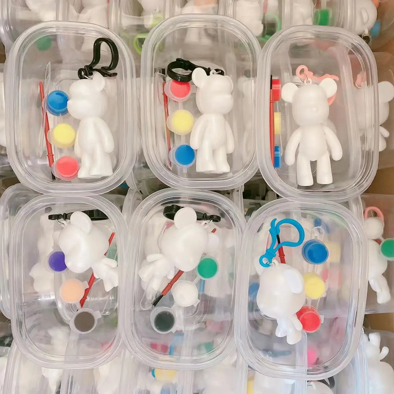 Bview Art Random 2/4pcs Kids DIY Craft Kit, Fluid Bear Doodle Art Toy,