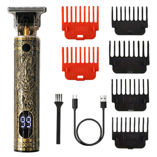 Vintage Hair Clipper USB Charging Hair Cutting Machine Electric Hair