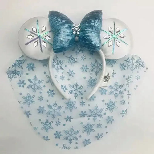 Disney Princess Headband Mickey Ear Rapunzel Snow White Sequin Bow