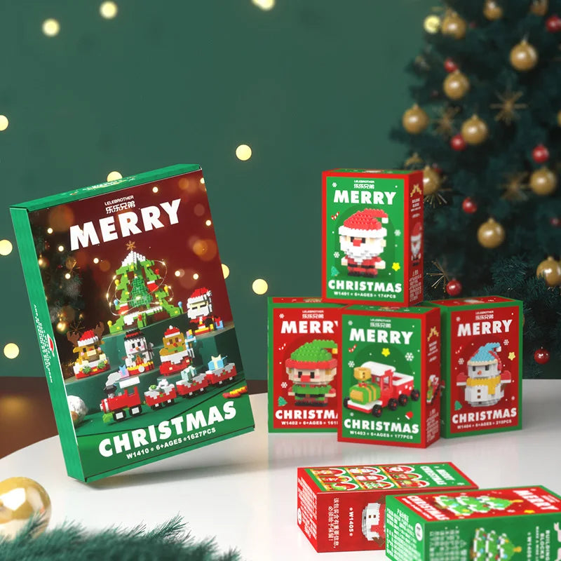 Christmas Gifts Micro Building Block Series Santa Claus Reindeer