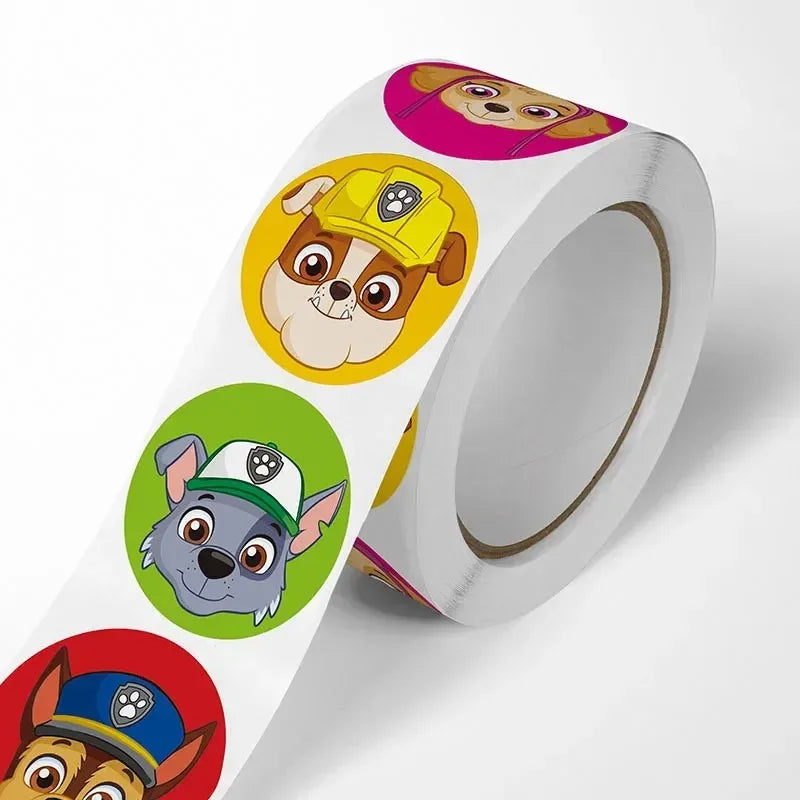 New 500PCS Paw Patrol Children's Cartoon Stickers Cute Kids Stationery