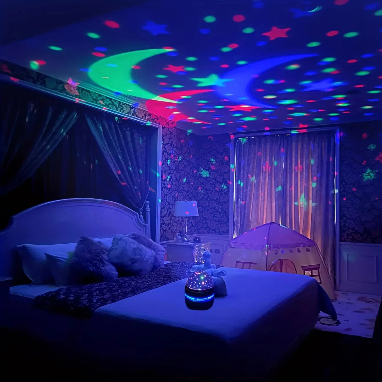 Mini Party KTV Lamp USB LED NightLights Starry Sky Galaxy Projector