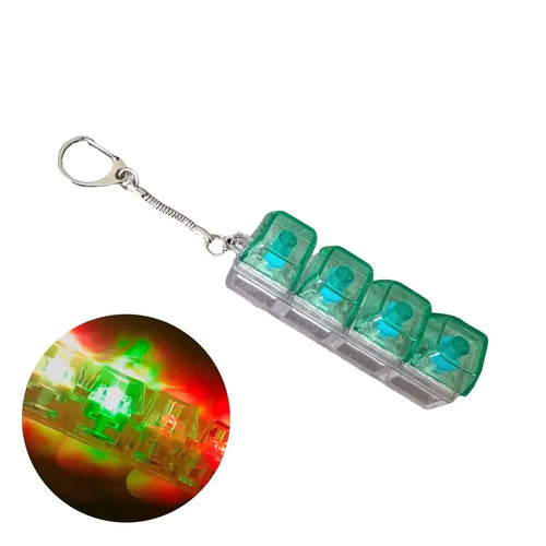 4 Keys Mechanical Keyboard Axis Tester Keychain Stress Relief Clicker