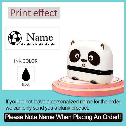 ‌Personalized Baby Name Stamp Set - Custom Waterproof Ink Seal for