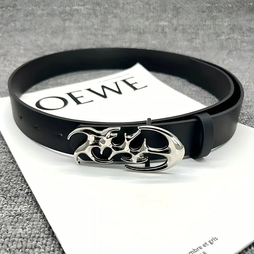 New Stylish Y2K Hollow PU Leather Fashion Punk Belt For Men
