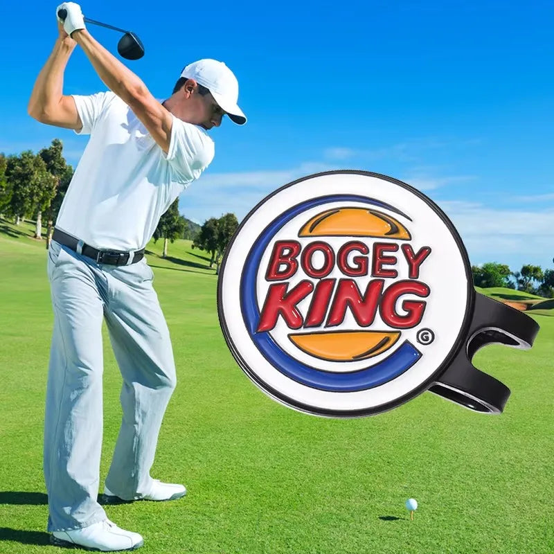 Bogey Ball King Creative Golf Hat Clips Magnetic Golf Ball Marker Cap