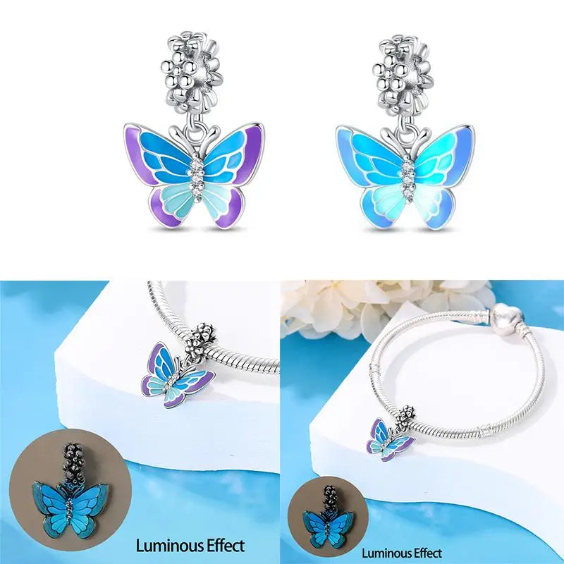 2024 New 925 Sterling Silver Luminous Charm Beads for 3mm Original
