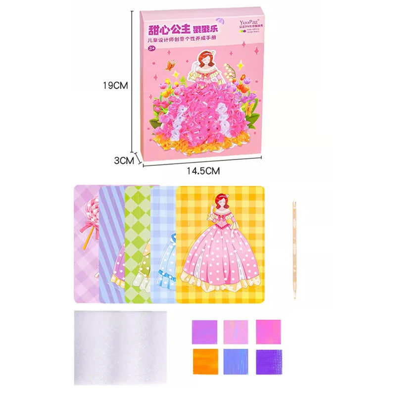 Children's Fabric Art Craze Poke Drawing Craft Toys Creative Puzzle