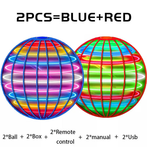 Flying Ball Boomerang Flyorb Magic With LED Lights Drone Hover Ball