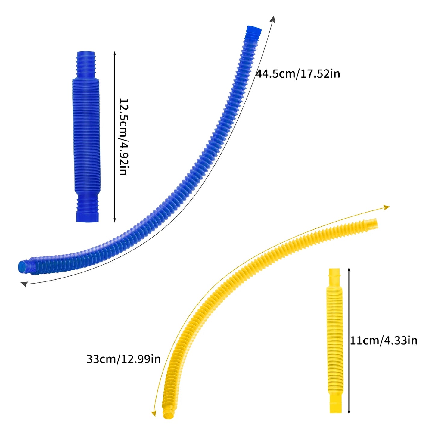 10-30PCS Colorful Telescopic Tubes Fidget Toys Plastic Sensory Pop