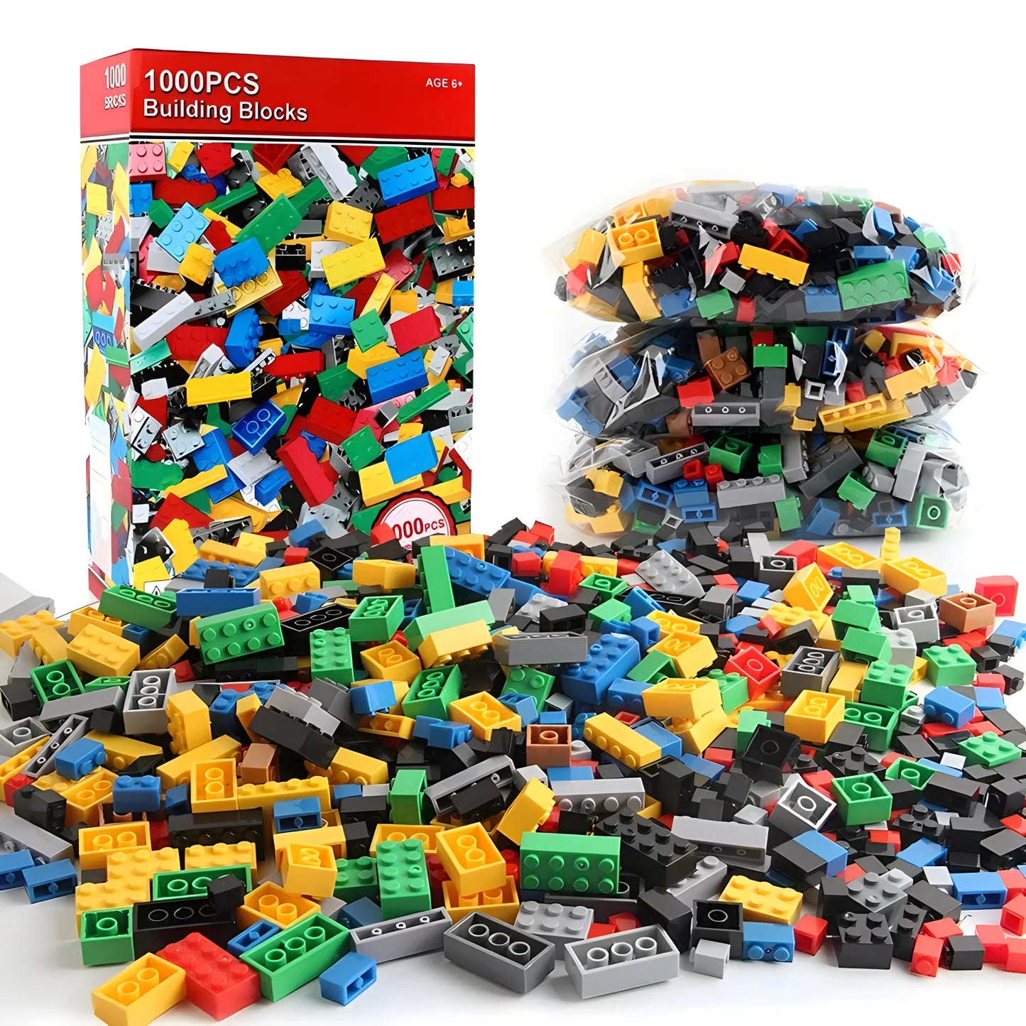 300/500/1000 DIY creative building blocks bulk set Urban Classic