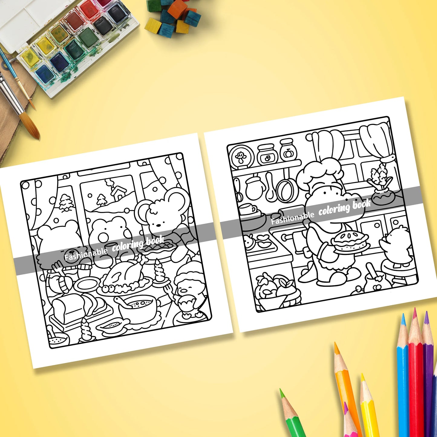 COMFY DAYS Bold-easy Patterns Coloring Book for Adults Horror Drawing