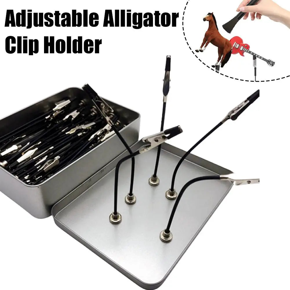 Model Painting Stand Base Holder 13PCS Alligator Clip Sticks Magnetic