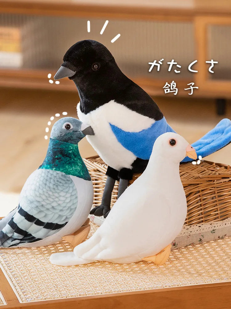 Simulation Pigeon Plush Toy Cartoon Birds Peace Dove Doll Doll