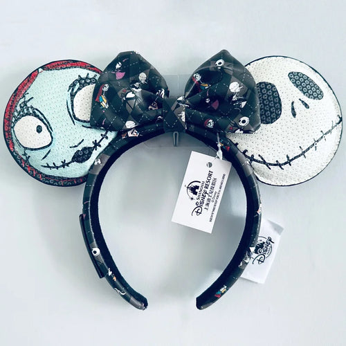 Disney Princess Headband Mickey Ear Rapunzel Snow White Sequin Bow