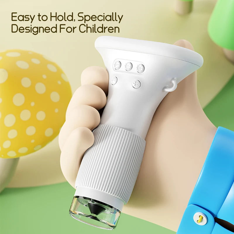 Microscope for Kids Children Microscope with 2 Inch Screen 1000x Zoom