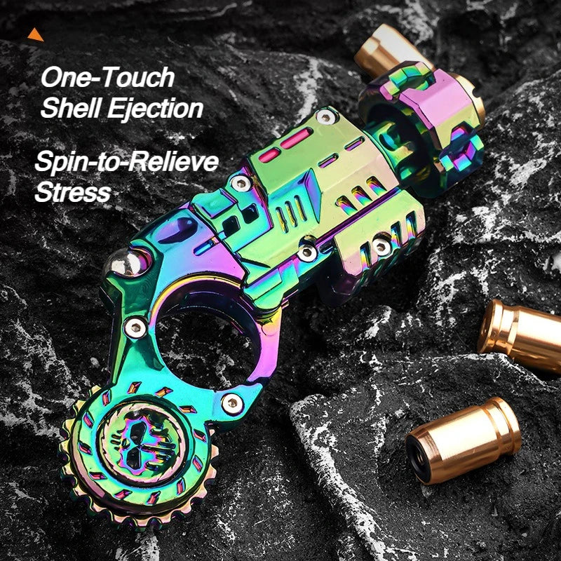 Shell-Ejecting Alloy Toy Pistol Set Stress Relief Fidget Sensory Toy