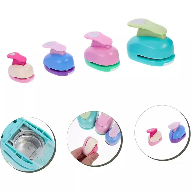Assorted Circle Punch Set (8/16/25/38/50/75mm) - Vibrant Paper Craft