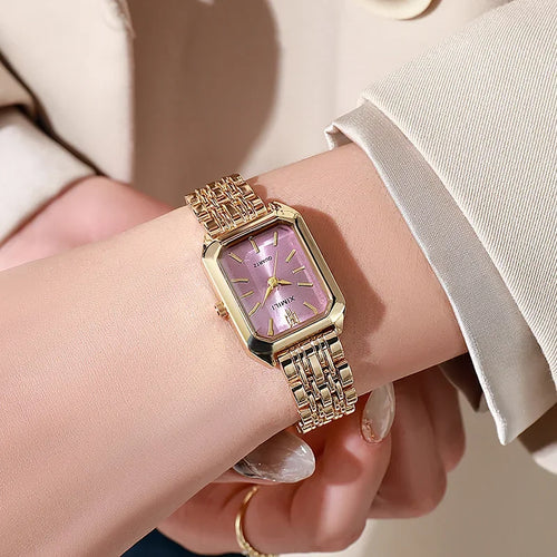 2025 Hot Brand Stainless Steel Strap Watch Women Luxury Gift Quartz