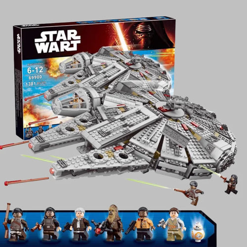 In Stock 1381 Pcs Space Millennium War Ship Spacecraft Set Falcon