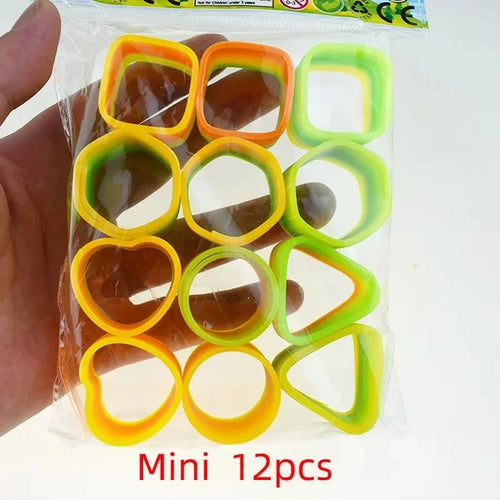 24PCS Rainbow Magic Springs Circle Toys Kids Birthday Party Favors