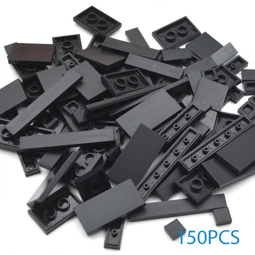 150PCS DIY Model Smooth Thin Building Blocks Multicolour Toy Parts