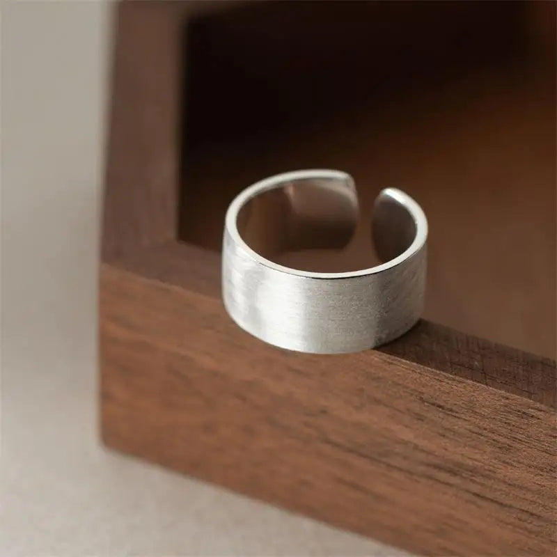 XIYANIKE Simple Wide Open Cuff Finger Rings For Women Girl Korean