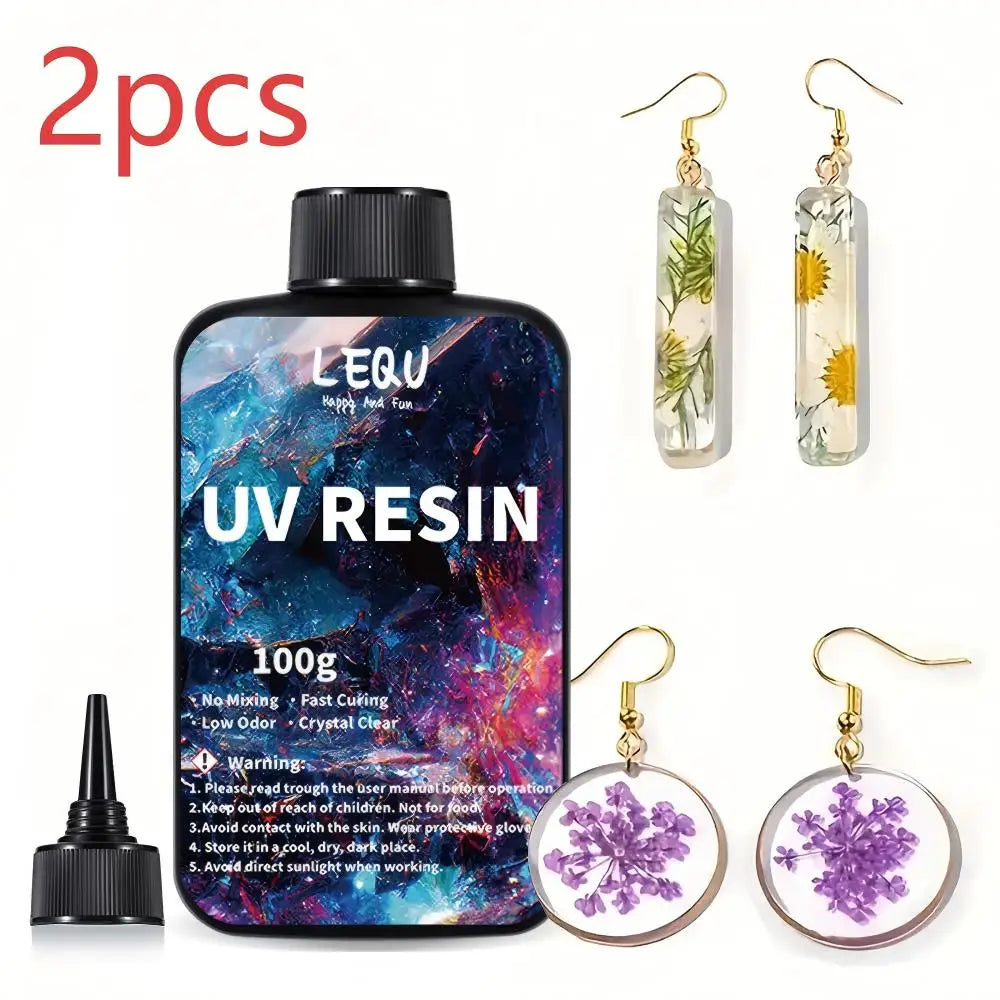 100g UV Resin Clear,Hard,Upgraded Crystal Clear Epoxy Resin Up