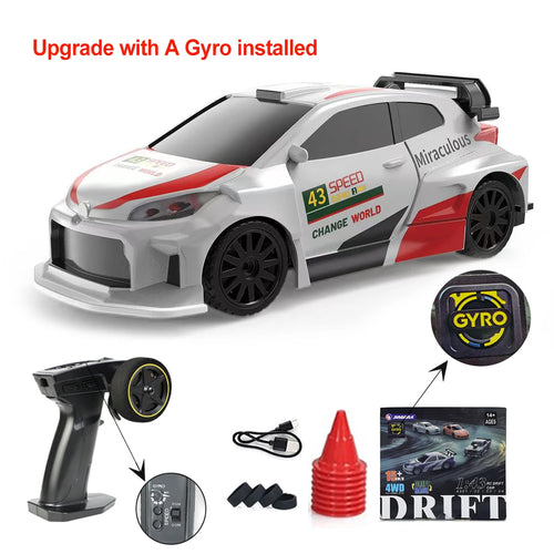Upgraded Gyro 1/43 RC Drifting Car Racing RTR 4WD High Speed Radio
