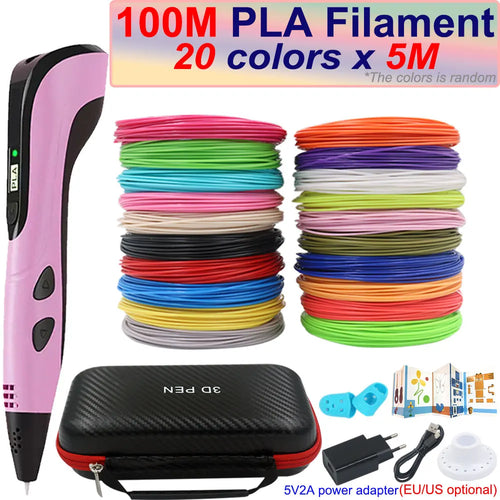 New Children's 3D Pen 3D Printing Pen with LCD Screen 200M PLA and