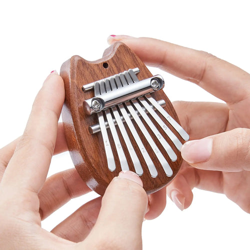 Mini Kalimba 8 Key Thumb Piano 1 Pack Water Drop Style Cute Instrument
