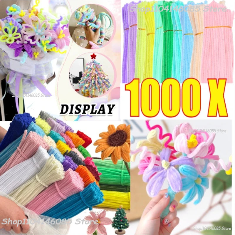Cleaner Pipe Cleaners for Crafts Creative Chenille Stem Wire Pipe