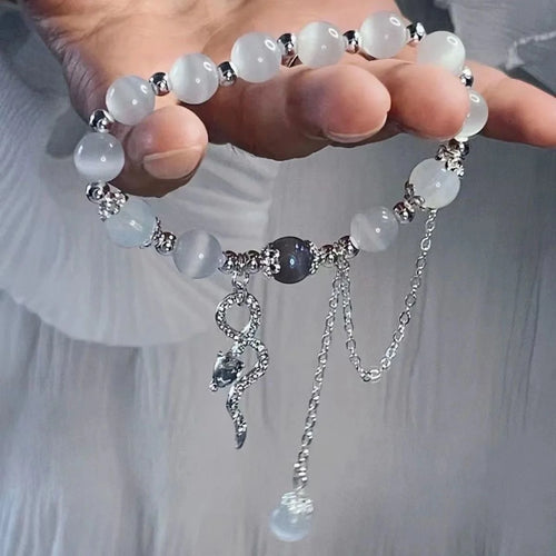 New Simple Beads Crystal Bracelet For Women Girls Korean ins Flower